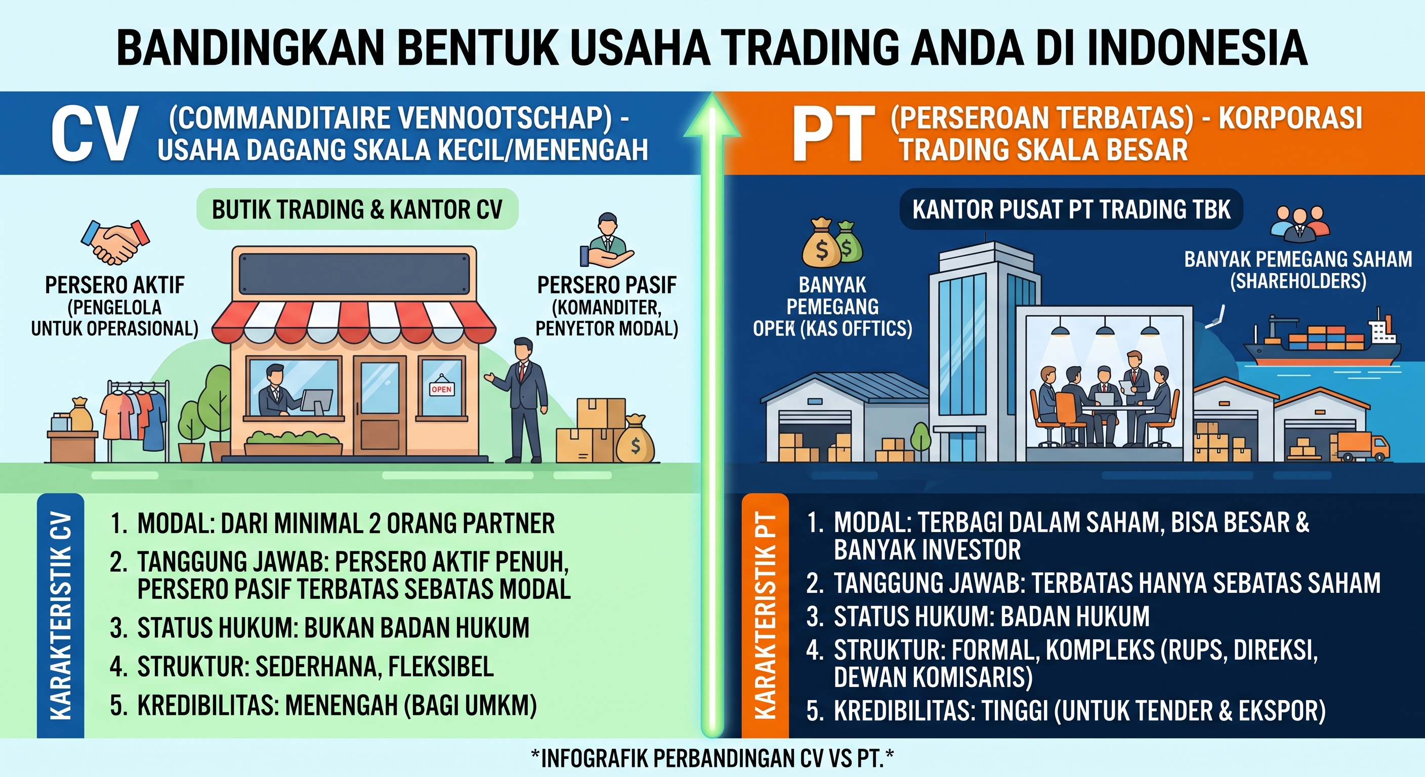 Kapan Usaha Dagang Sebaiknya Naik Kelas dari CV ke PT?